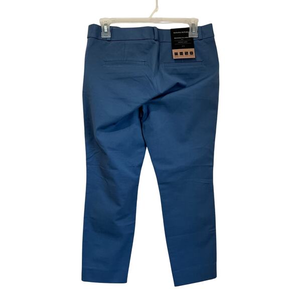 Banana Republic Modern Sloan Washable Bi-Stretch Ankle Pants Blue 4 Short - Picture 2 of 7
